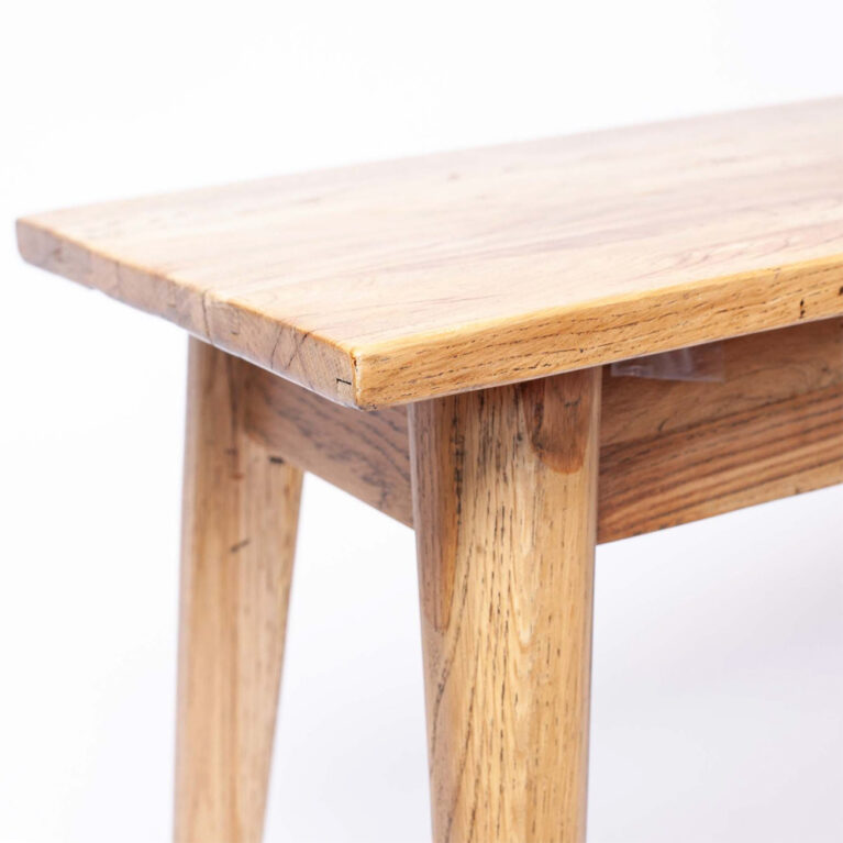 Gotland Single Oak Bench Seat With Splayed Legs