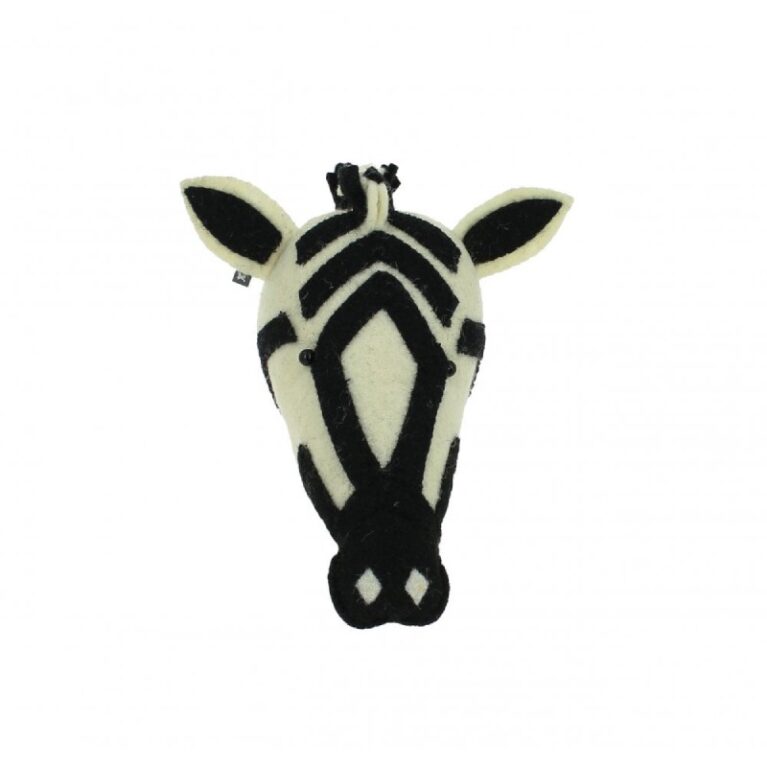 Mini Zebra Head Wall Decoration
