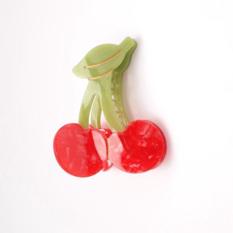 Cherry &#8211; Large Single Claw Hair Clip