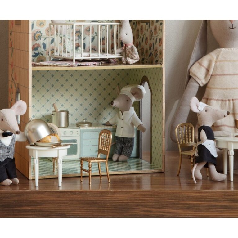 Miniature Gold Chair By Maileg 3+