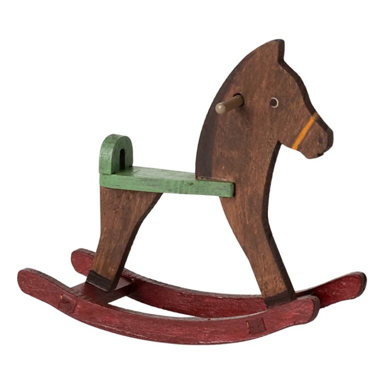 Miniature Wooden Rocking Horse Toy By Maileg 3+