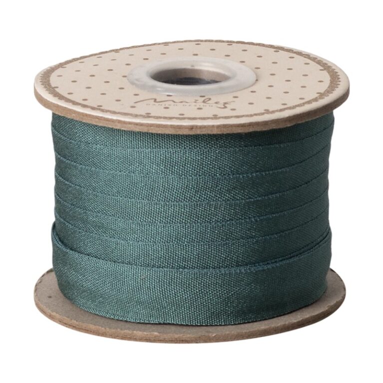 10m Roll Of Ribbon In Petrol By Maileg