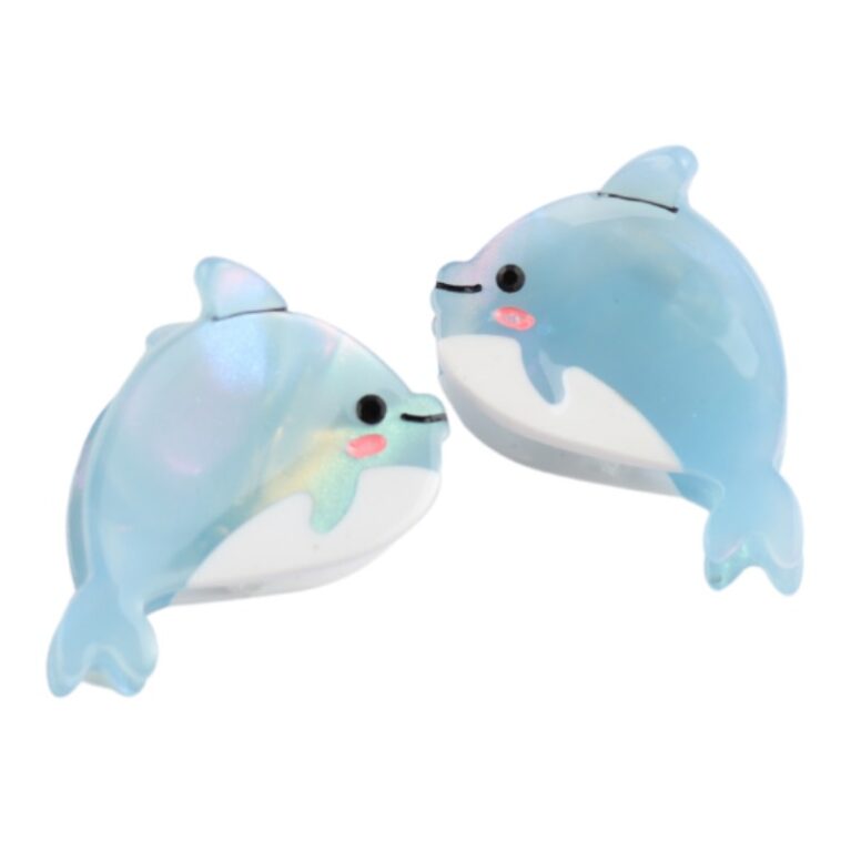 Dolphin &#8211; Pair Of Claw Hair Clips
