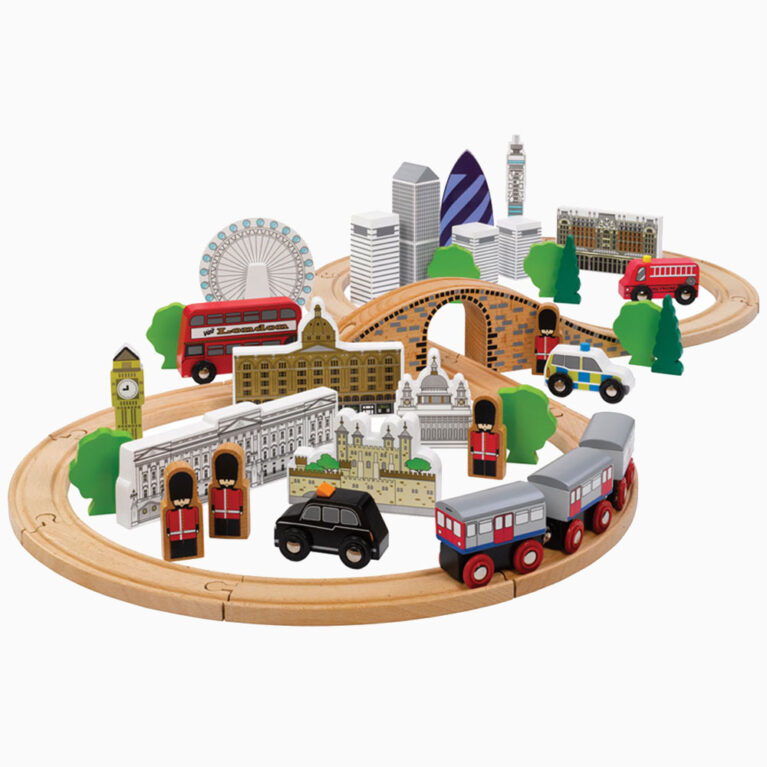 City Of London Train Set Wooden Railway 3+
