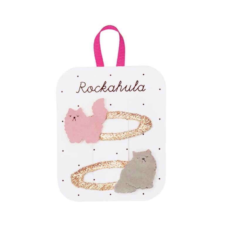 Set Of 2 Sour Puss Persian Cat Hair Clips