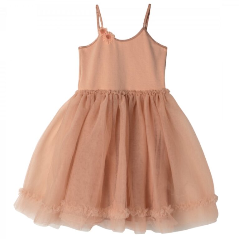 Children&#8217;s Princess Tulle Dress In Melon By Maileg 2-3yrs
