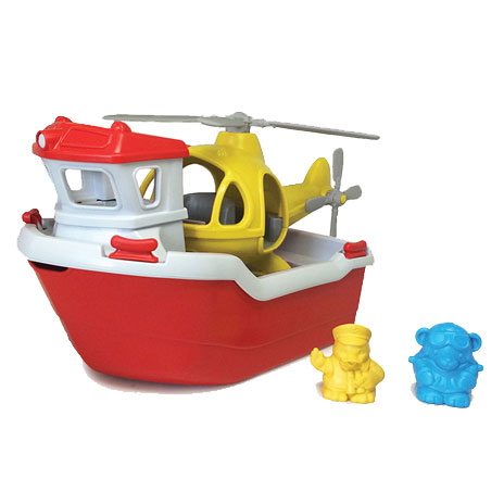 Rescue Boat &#038; Helicopter By Green Toys &#8211; Recycled Plastic 2-6yrs