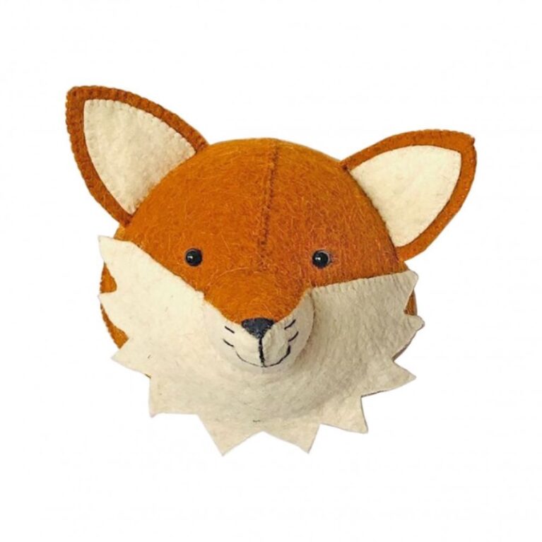 Mini Fox Head Wall Decoration