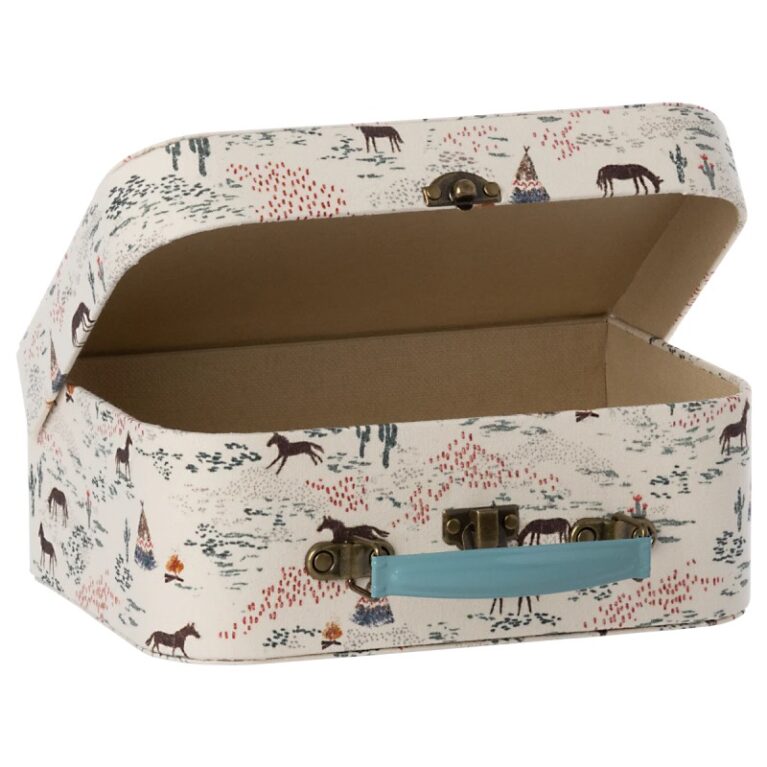 Set Of 2 Fabric Covered Suitcases By Maileg 3+