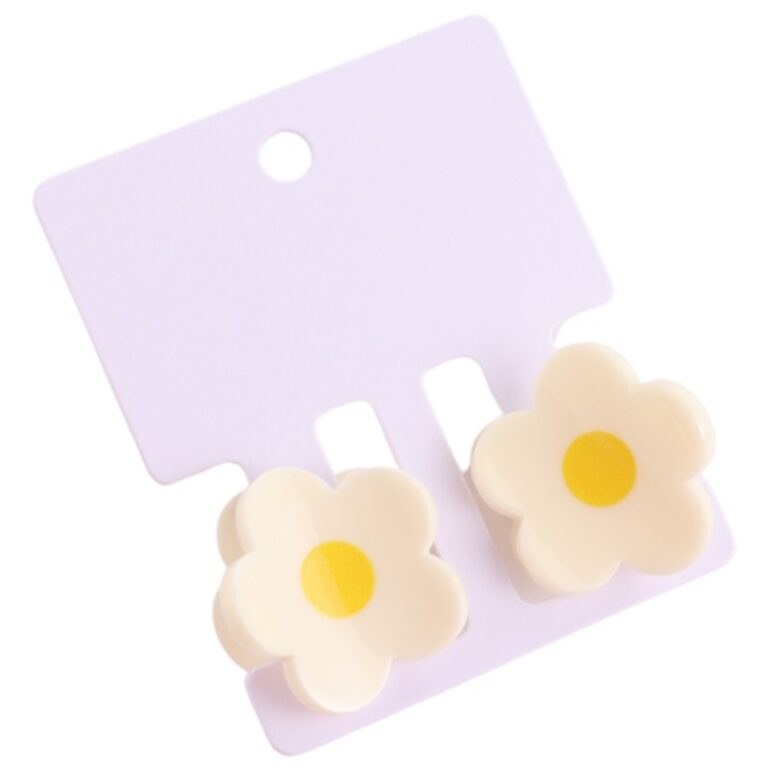 Daisy Flower &#8211; Pair Of Claw Hair Clips