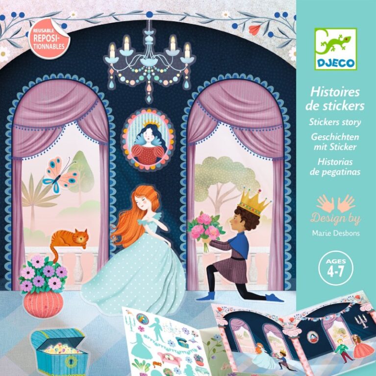 Life In The Castle &#8211; Sticker Story By Djeco 4-7yrs