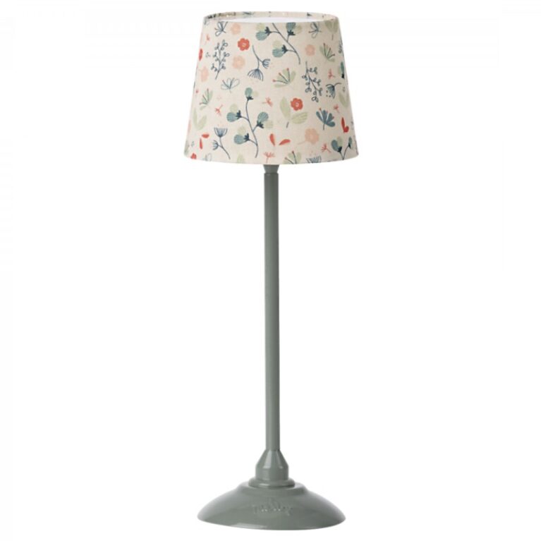 Miniature Toy Floor Lamp In Mint By Maileg 3+