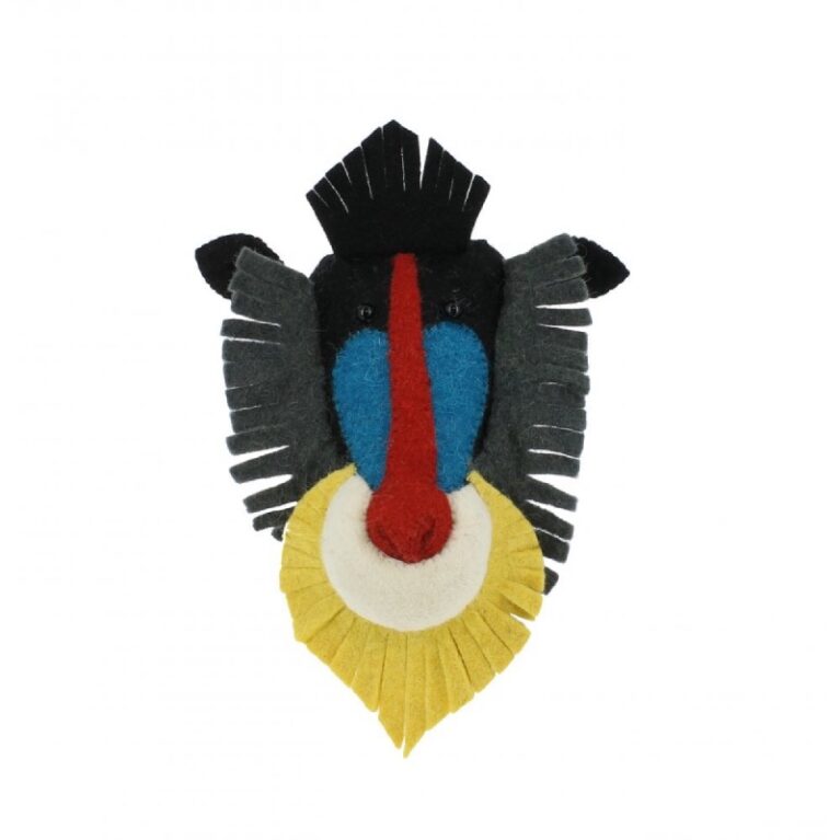 Mini Baboon Head Wall Decoration