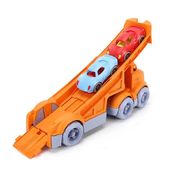 Racing Truck with 2 Racers By Green Toys &#8211; Recycled Plastic 6m+