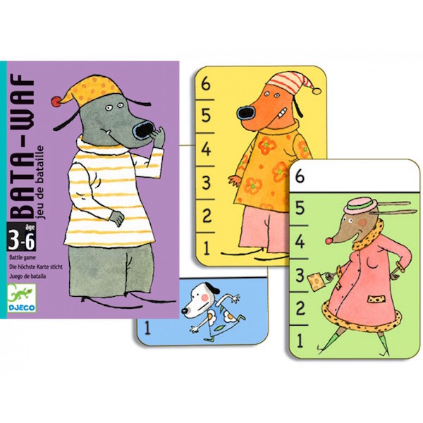 Batawaf Card Game &#8211; War Fighting Game &#8211; Biggest Dog Wins! 3+yrs