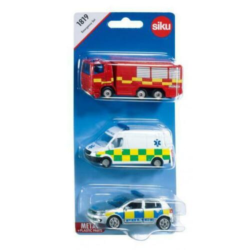 SIKU 3 Car Emergency Vehicle Set