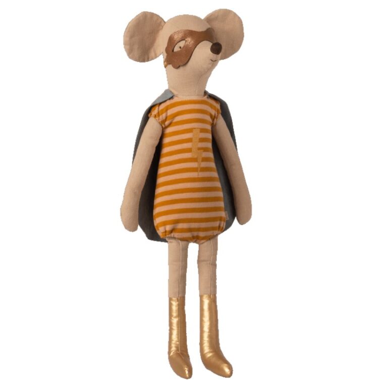 Maxi Girl Super Hero Mouse Soft Toy By Maileg 0+