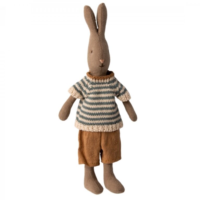 Rabbit In Shirt &#038; Shorts Soft Toy By Maileg 0+