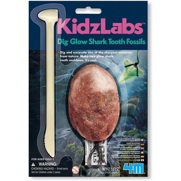 Dig Glow Shark Tooth Fossils Kit 5+