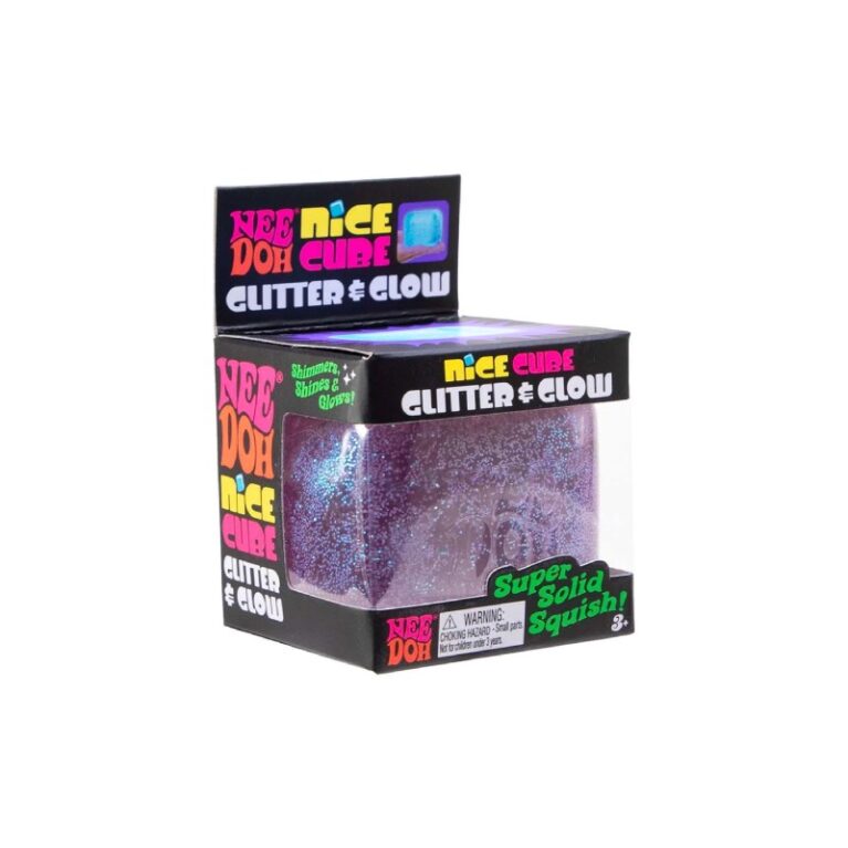 Needoh Glitter &#038; Glow Nice Cube Toy 3+