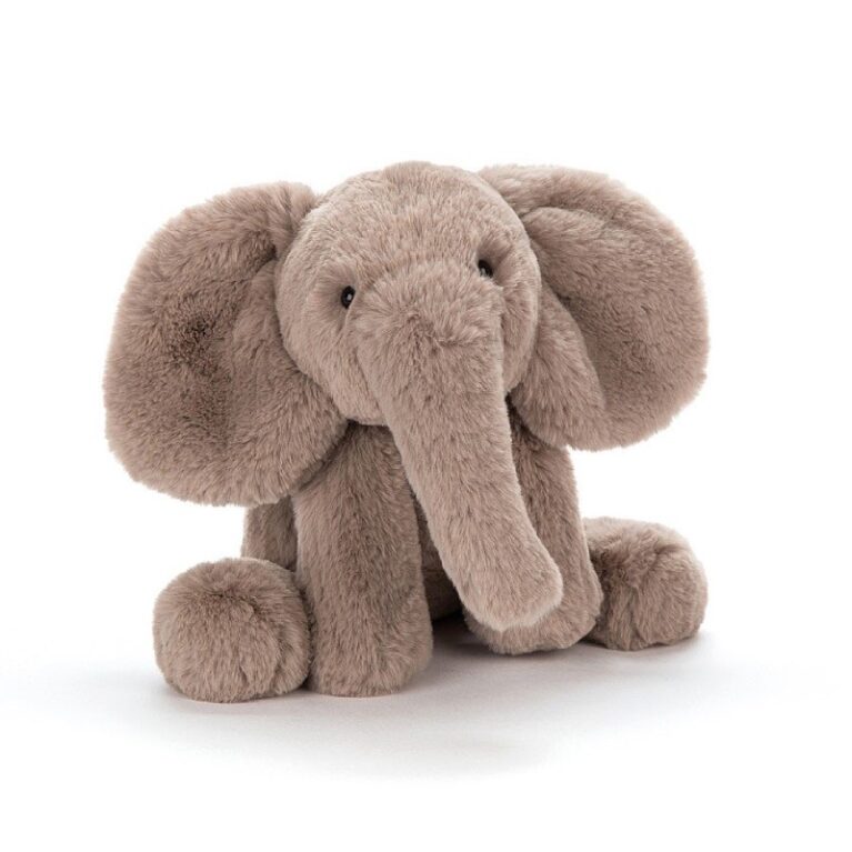 Medium Smudge Elephant Soft Toy By Jellycat