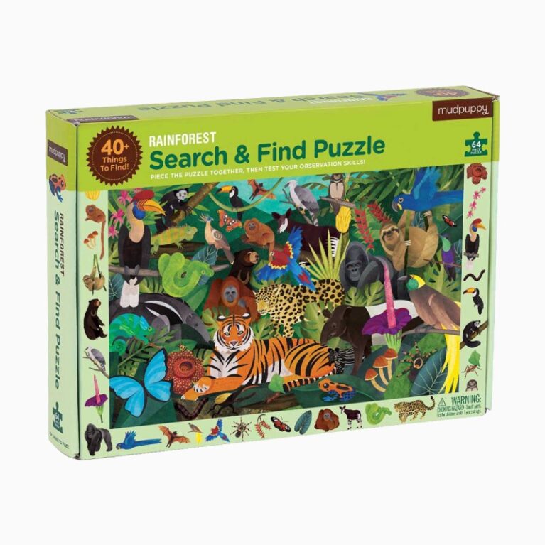 Search &#038; Find Puzzle &#8211; Rainforest 64pc 4+