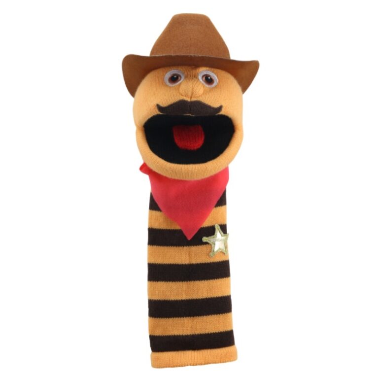 Cowboy &#8211; Sockette Eco Glove Puppet 18m+