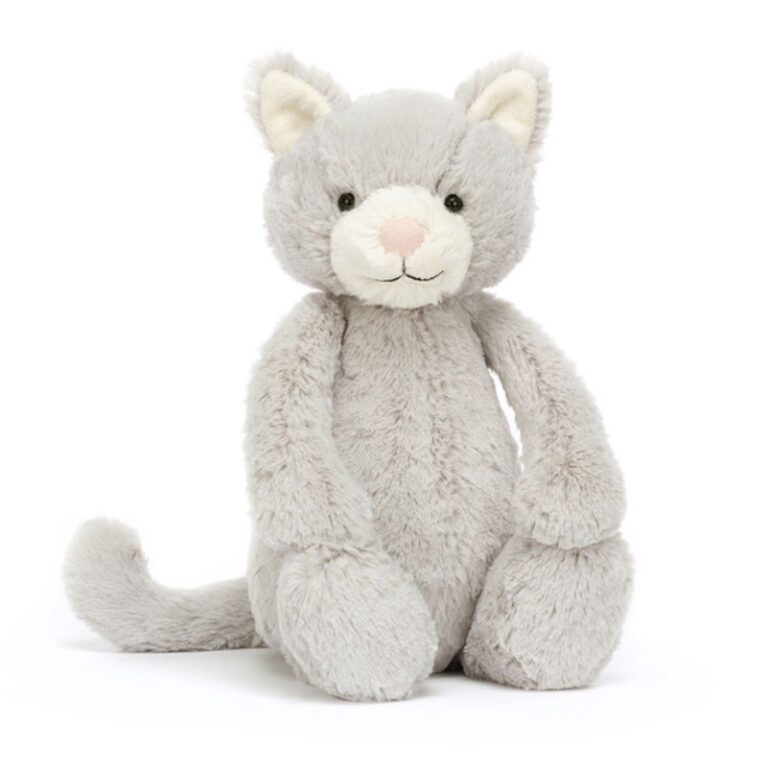 Bashful Grey Kitty Soft Toy By Jellycat 0+