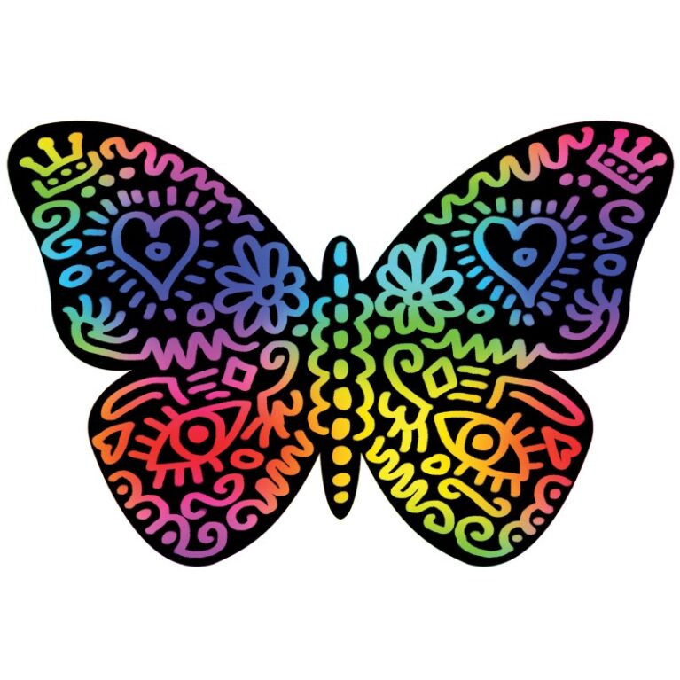 Butterflies Scratch Art Set 3+