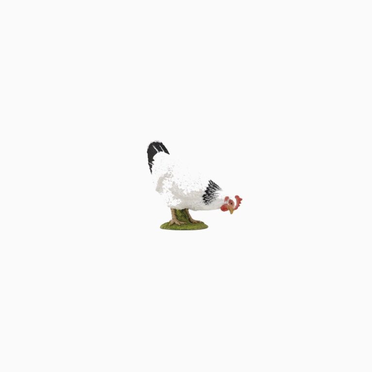 Pecking White Hen &#8211; Papo Farm Animal Figure