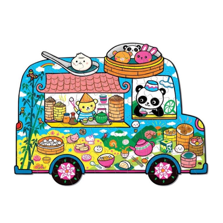 Dumpling Truck &#8211; 75 Piece Shaped Puzzle 5+