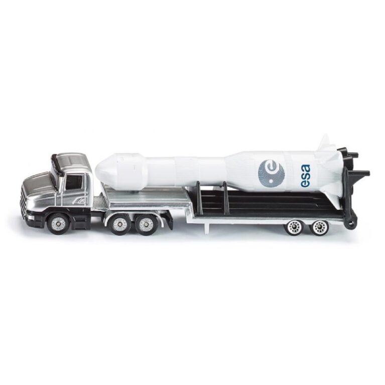 Low Loader With Rocket &#8211; Double Die-Cast Toy Vehicle 1614 3+