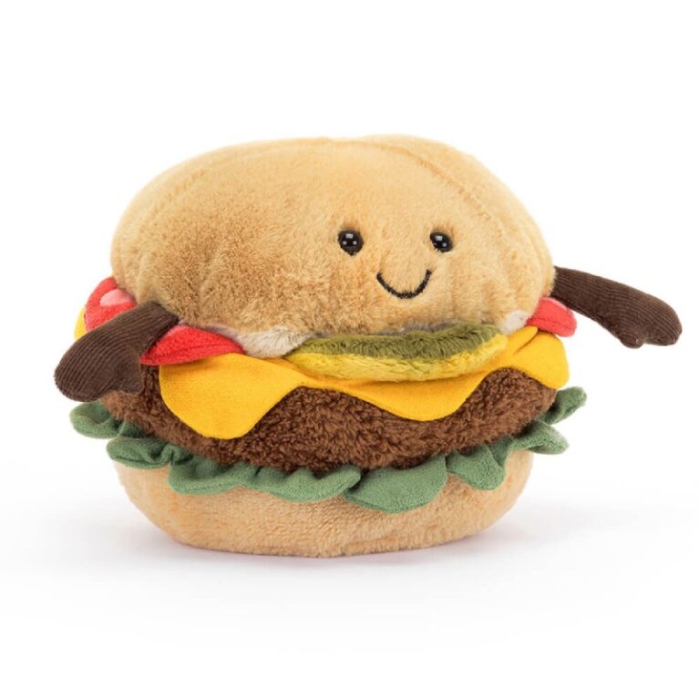Amuseables Burger Soft Toy By Jellycat 0+