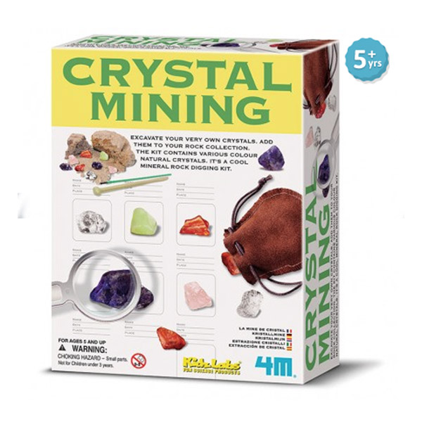 Crystal Mining  Kit &#8211; Kids Lab 4M 5yrs+