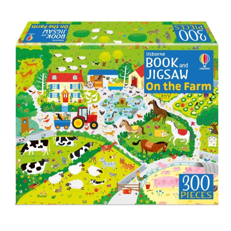 On The Farm &#8211; 300 Piece Jigsaw Puzzle &#038; Book