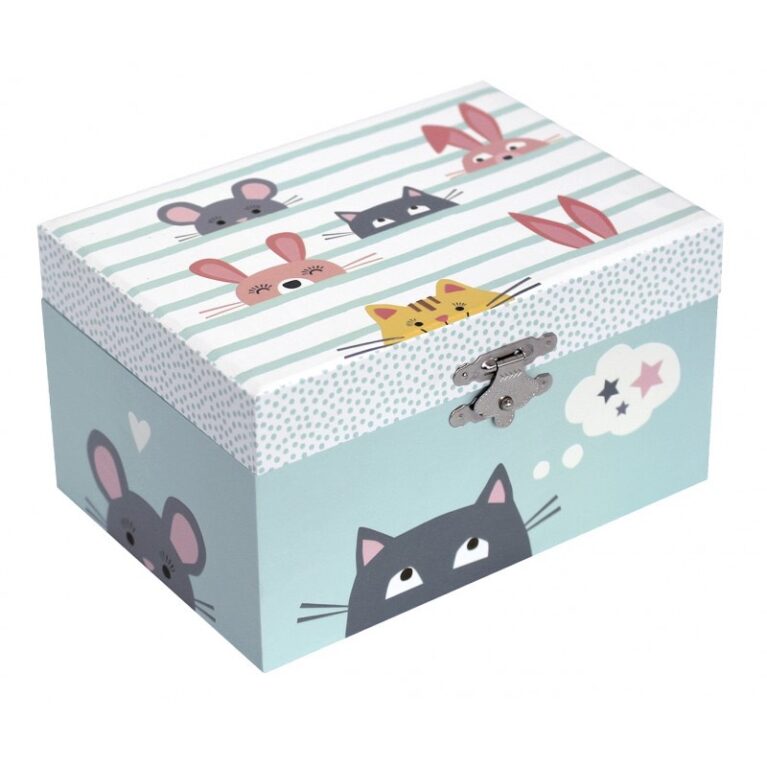 Cats Musical Jewellery Box With Drawer 3+