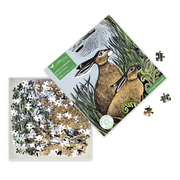 Rathlin Hares By Angela Harding &#8211; 1000 Piece Jigsaw Puzzle