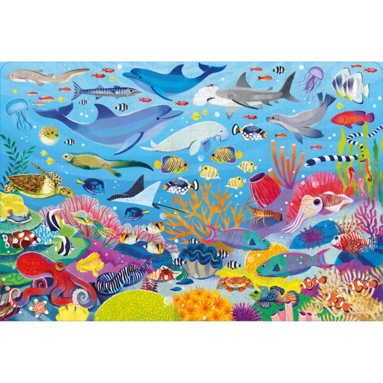 Coral Reef &#8211; 300 Piece Jigsaw Puzzle &#038; Book