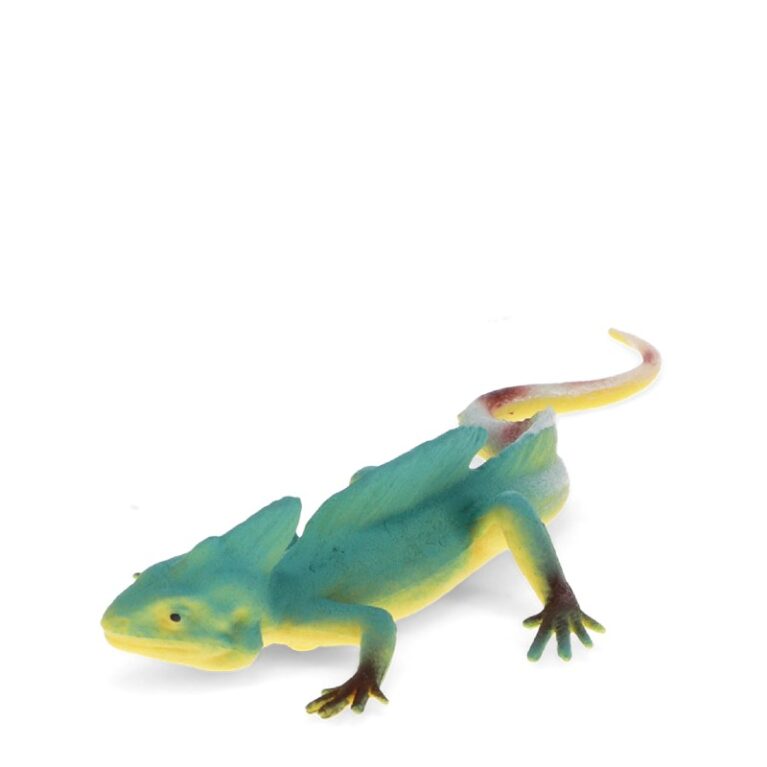 Realistic Double Crown Lizard Toy 3+