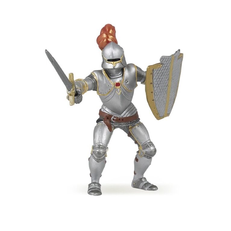 Knight In Armour With Red Feathers &#8211; Papo Fantasy Figure