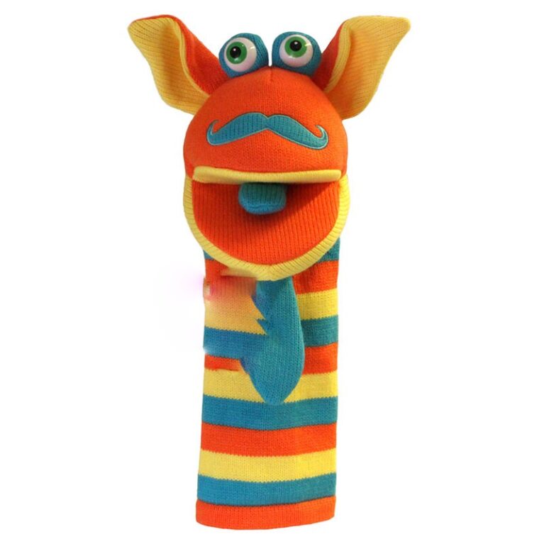 Mango &#8211; Knitted Sockette Glove Puppet 18m+