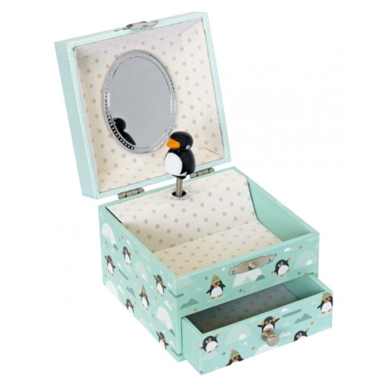 Penguin Small Musical Jewellery Box With Drawer 3+