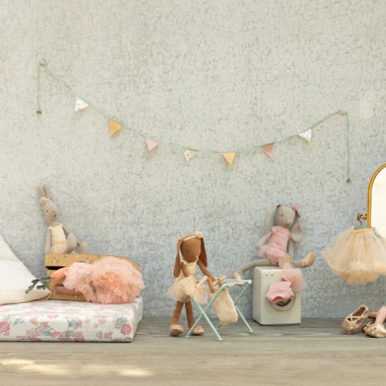 Classic Bunny In Pink Ballet Suit Size 2 Soft Toy By Maileg 0+