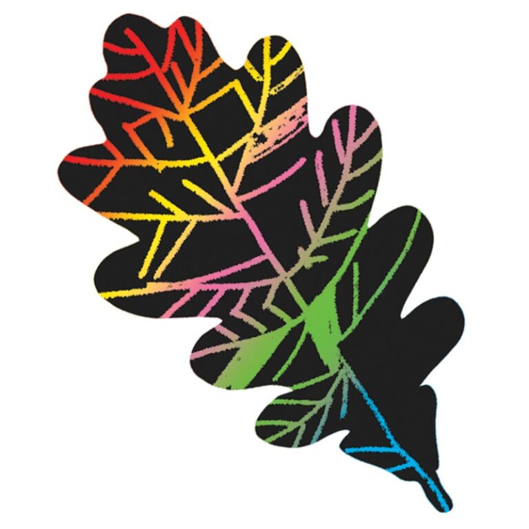 Forest Leaves Scratch Art Set 3+