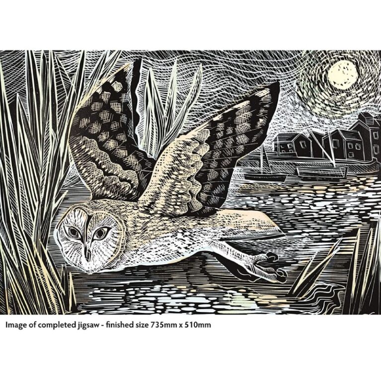 Marsh Owl By Angela Harding &#8211; 1000 Piece Jigsaw Puzzle
