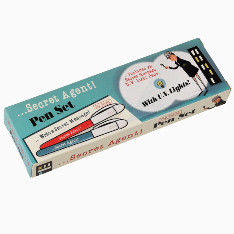 Set Of 2 Secret Agent Spy Pens