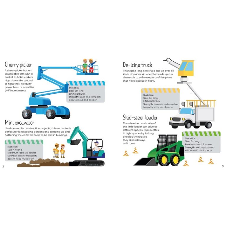 Diggers &#038; Cranes &#8211; 49 Piece Jigsaw Puzzle &#038; Book