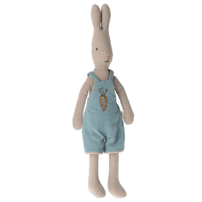 Medium Rabbit In Overalls Soft Toy By Maileg 0+