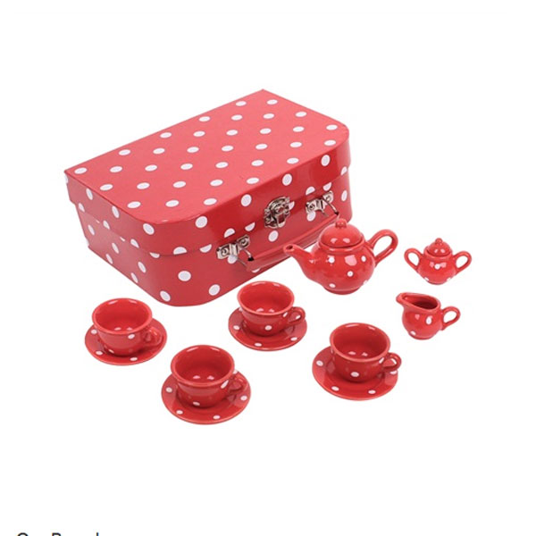 Red And White Spotty Tea Set