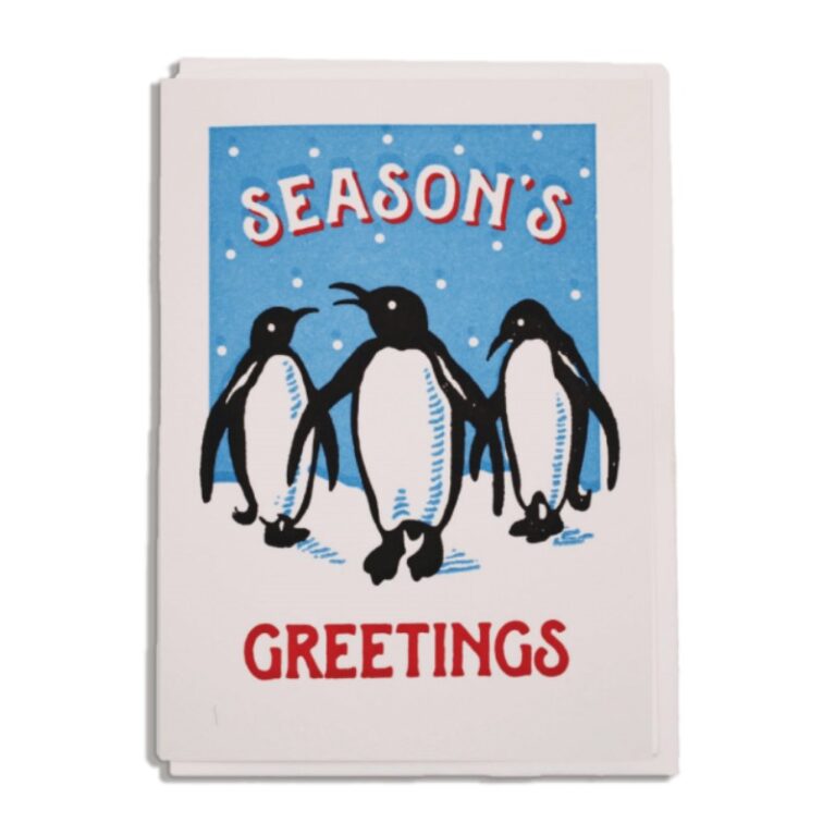 Christmas Penguins &#8211; Mini Single Christmas Card